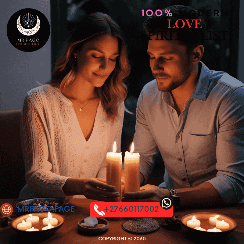 A couple lighting candles together during a ritual – Healing a broken marriage through spiritual rituals