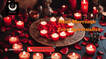 A ritual setup with red candles, rose petals, and a lunar calendar. (1)