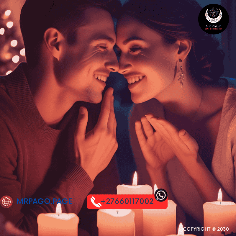 Couple whispering affirmations to each other under candlelight – The power of love affirmations in marriage (1)